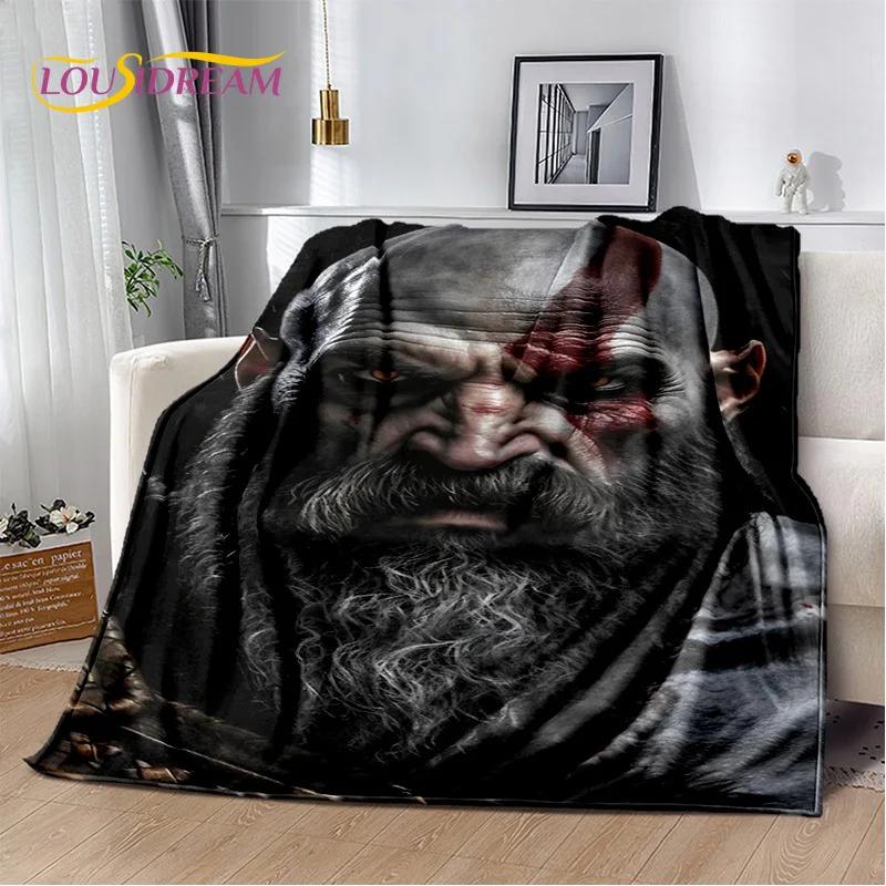 29 Style Kratos God of War Games Cartoon Blanket,Soft Throw Blanket for Home Bedroom Bed Sofa Picnic Travel Office Cover Gifts