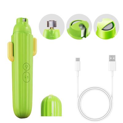 Vogel-Nagelschleifer Verbesserter Vogel- & Nagelknipser mit LED-Lampe 2-stufig Elektrisch Wiederaufladbar Vogel-Schnabelschleifstein