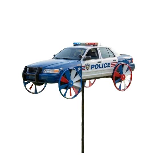 Wind Spinner for Outside Big Foot Riding Motorcycle/Truck/Airplane Metal Rotatable Yard Windmill