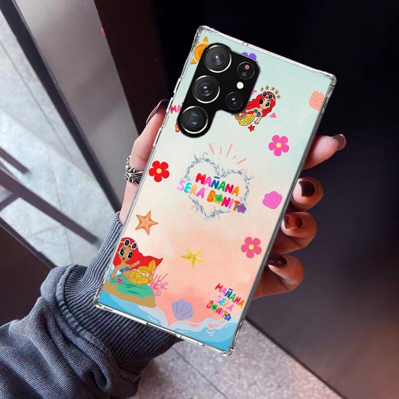 Karolg M-Manana Sera B-Bonito Phone Case For Samsung Galaxy S26 S25 Edge S24 S23 Ultra S22 Plus S21 S20 FE Soft TPU Back Cover F