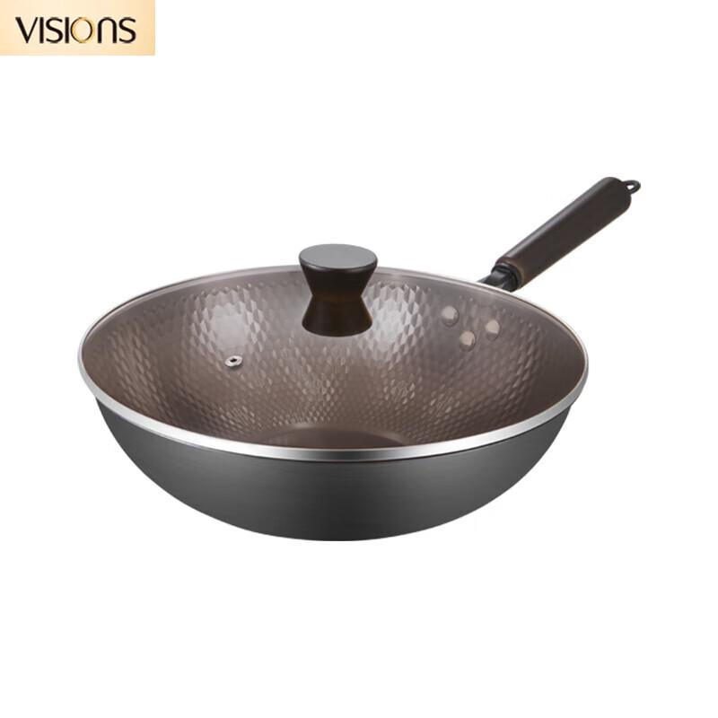 VISIONS 32cm Fine Iron Wok