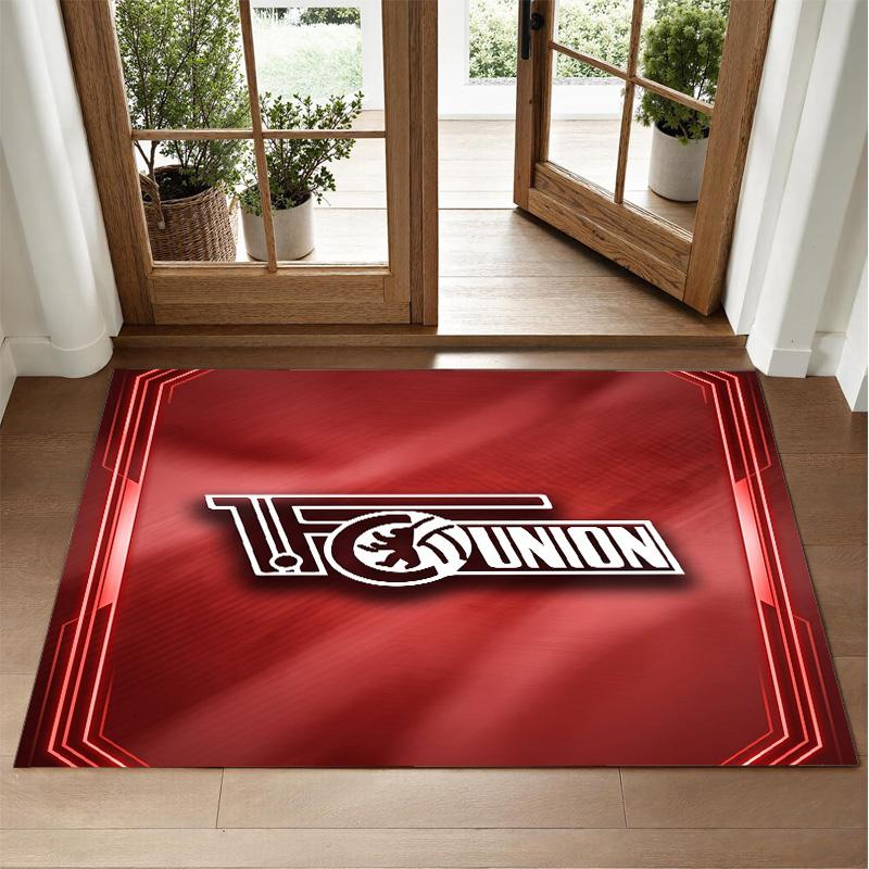 Union Berlin FC Design Kristall-Samt-Teppich Weich Dekorative Matte für Schlafzimmer Eingang