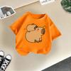 Children's Casual Short-sleeved T-shirt, Summer Boys' And Girls' Cute Capri Blouse