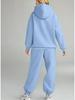2025 Women's Autumn/Winter 2-Piece Casual Hooded Sweatshirt and Long Pants Tracksuit