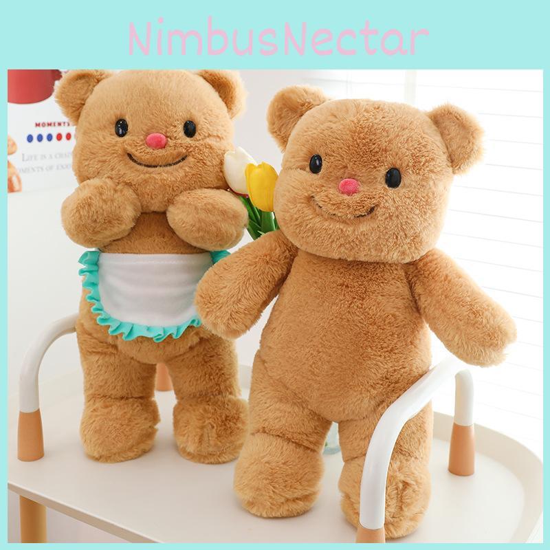 Butter Bear Plush Stuffed Animal Toy Soft Pp Cotton Cuddle Pillow For Kids Room Decor