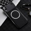 KEYSION Luxury Magnetic PU Leather Aromatherapy Phone Case for iPhone X XS Max Wireless Charging Borderless Back Cover