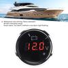 Voltage Gauge Battery Voltmeter 2in LED Digital Display Voltmeter, IP67 Waterproof Voltage Gauge Smart Alarm Voltage Gauge Universal for Boat