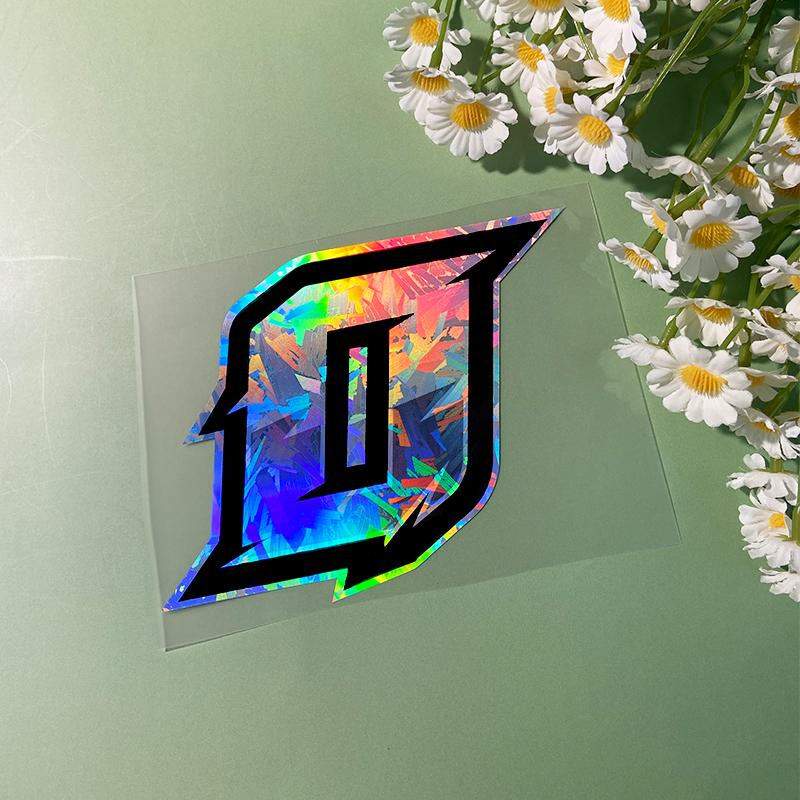 1PC Holographic Carbon Arabic Numerals Motorcycle Sticker Waterproof for Motorbike Fuel Tank Windshield Scooter Bike Vinyl Decal