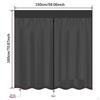 Campervans Van Net Cover Rear Door Closure Screen 2 Layer Portable Car Trunk for Automobile