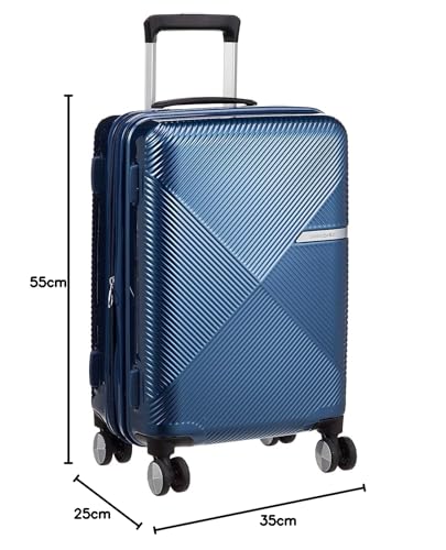 Samsonite Volant Spinner 55 Suitcase, Carry-on Compatible, Expandable Capacity, Carry-on Compatible, Warranty Included, 36L, 55cm, 2.9kg, Blue