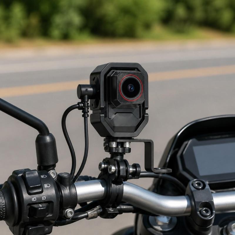 Ride Recording Camera for Motorcycles, ATVs, and Electric 2-Wheelers with 2-Megapixel Sensor and Wide Road View