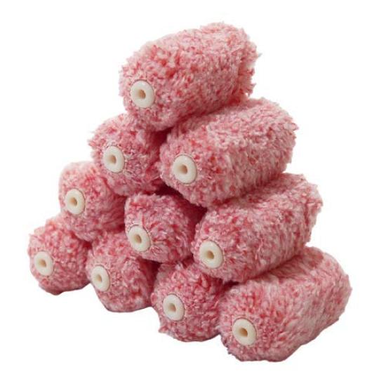 Hakeichi Mini Small Microfiber Blended Set of 10 Roller, Hair, Red, 2-inch (11mm),