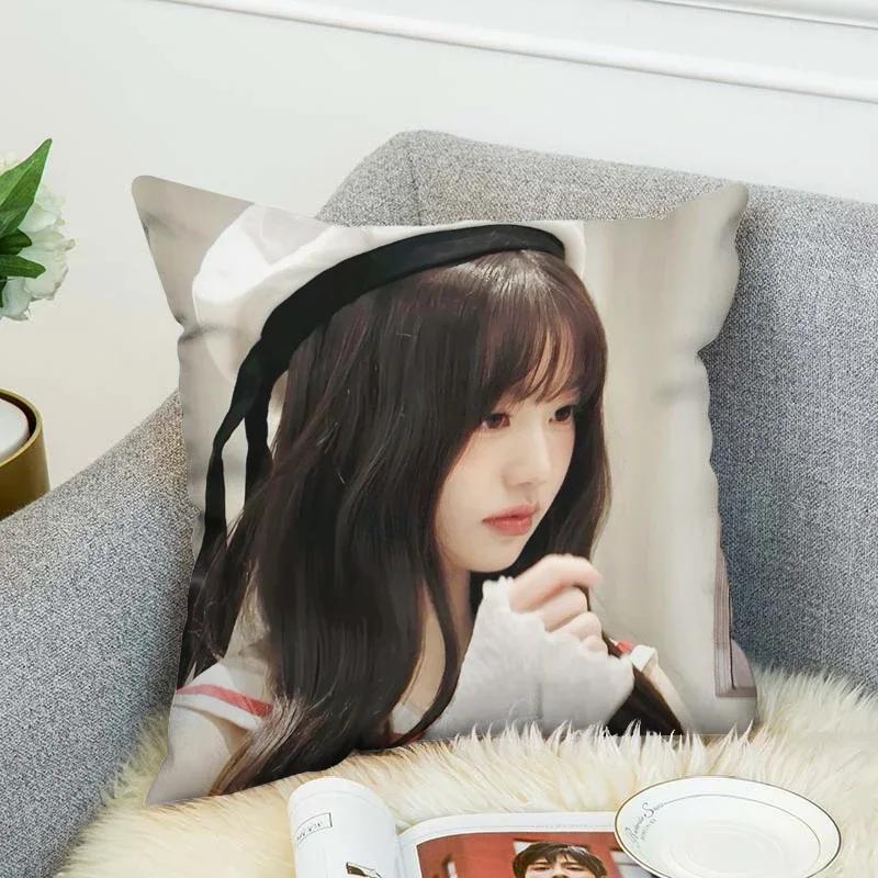 Pillow Cases Jang WonYoung Decorative Pillows Covers Sofa Cushions Pillowcases 50x50 Fall Decor Cushion Cover 45*45 Pillowcase