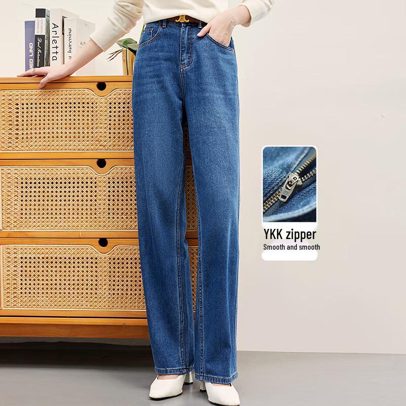 

VICTORIA&VERA Women s Classic Denim Wide-Leg Jeans XL