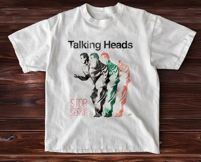 Talking Heads Stop Making Sense Retro Unisex White TShirt Size S5XL Unisex T-Shirt