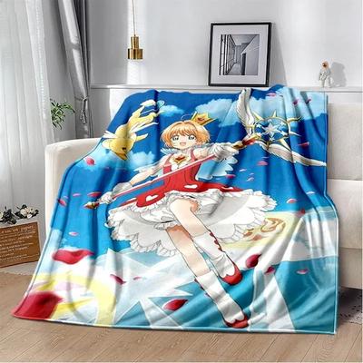 Card Captor Sakura Cartoon Blankets Fashion Blankets Warm Flannel Soft Comfortable Blanket Home Travel Blanket Birthday Gift