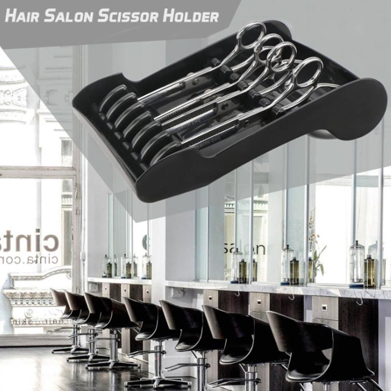 Barbershop Hair Salon Scissors Holder Professional Haircutting Scissors Rack for Stylist Scissors Organizer Storage Styling Tool