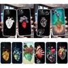 Calm Heart Art Transparent Phone Case for Motorola Moto G40 G04 G05 One Ace Action  Fusion + Plus Hyper Macro Vision Zoom