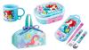 Skater Ariel 24 Antibacterial Dishwasher Safe Soft Lid Tight Lunch Oval 360ml Trio Set Lunch Princess Tight Set Box, Shape, (Chopsticks, Spoon, Fork),