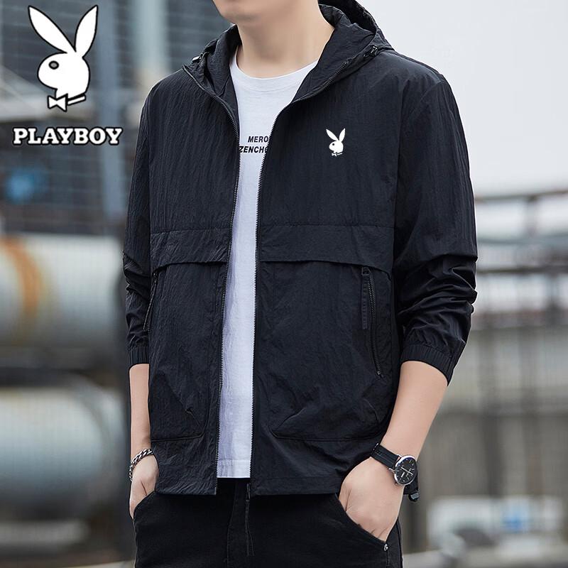 PLAYBOY Men s Hooded UPF50+ Sun Protection Jacket 3XL