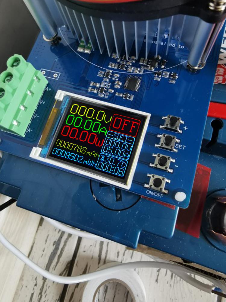Vybíječ monitoru Nastavitelný testovací modul Elektronická zátěž 4vodičový tester lithiových baterií 150W20A DC Měřič napájení Nabíječka US zástrčka
