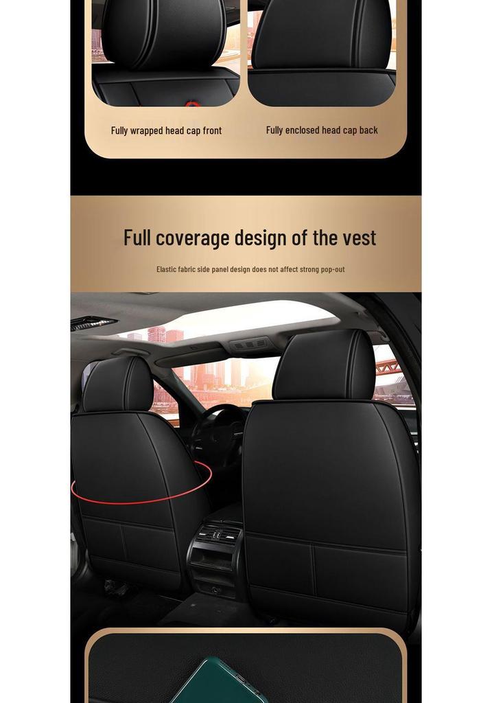 Nissan Car Seat Cover Set: Fits Sylphy, Kicks, Bluebird, Teana, Qashqai, X-Trail, Tiida – All-Season Cushions.