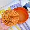 Food-grade 3 Grids Oven Tray Multi-color Divided Airfryer Basket Silicone Air Fryer Liners  Home