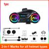 1/2pcs Y13 Pro Motorcycle Bluetooth Intercom 500M Wireless Intercomunicador 1000Mah Moto Walkie Talkie Helmet Intercom Headset