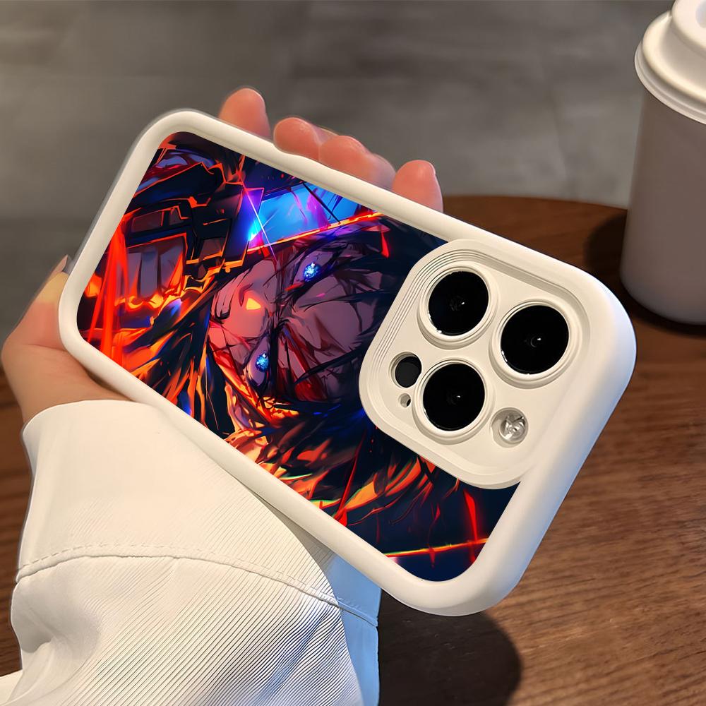 AOT Eren Yeager Verdickte TPU Handyhülle für iPhone 17 16 15 14 13 12 11 Air Pro Max Plus Bunte Hülle