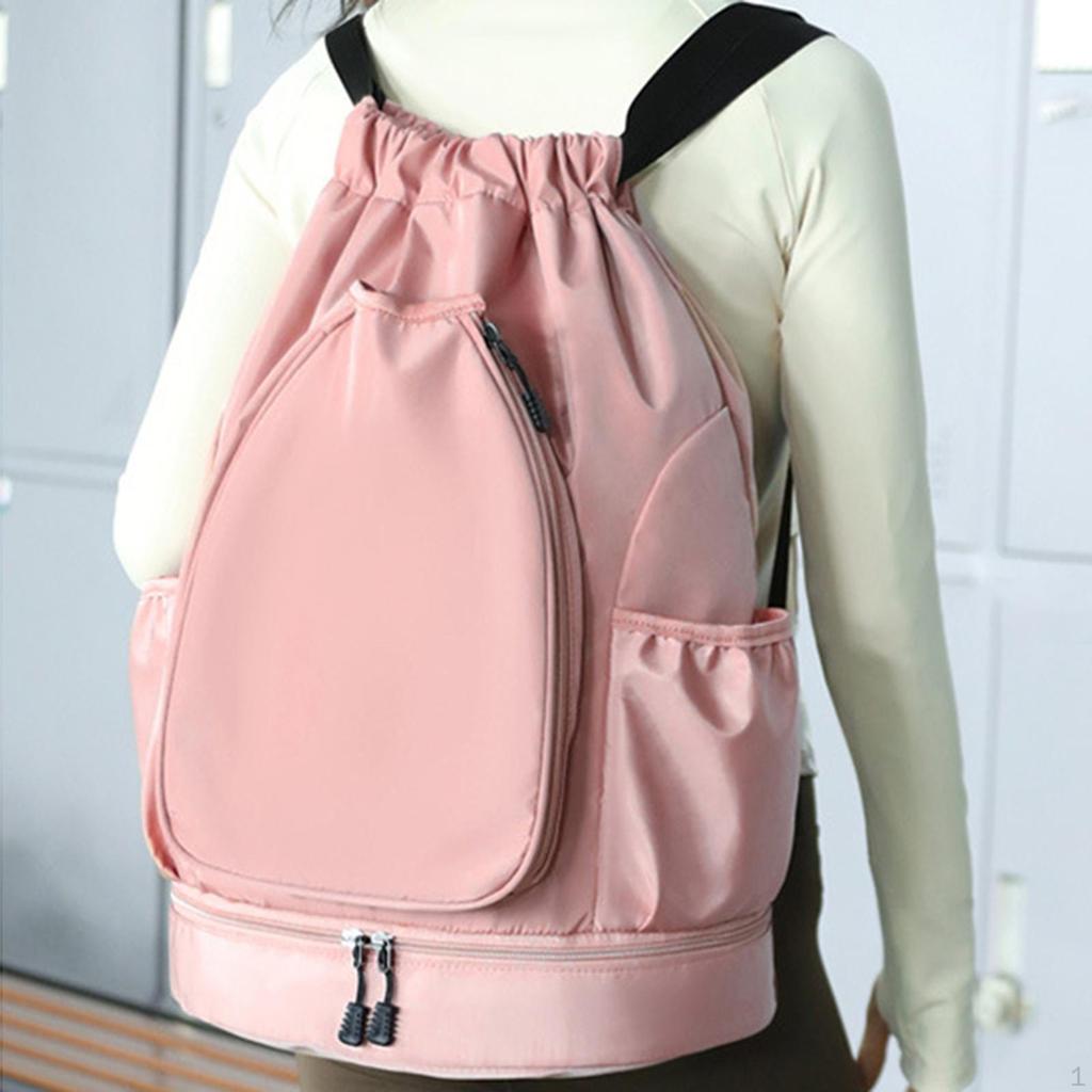 Tennis Backpack Badminton Racquet Bag Portable Water Resistant Racket with Shoe