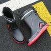 Fashionable Rain Boots for Men, New Style, Short and Mid-length Rain Boots, Non-slip Work Rubber Shoes, Outdoor Fishing Shoes