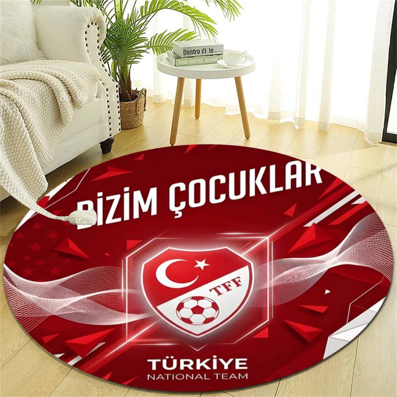Personalized Bizim Çocuklar Türkiye Round Chair Office Rug - Perfect for Mat, Office Chair & More - Ideal Gift for Birthdays and Holidays