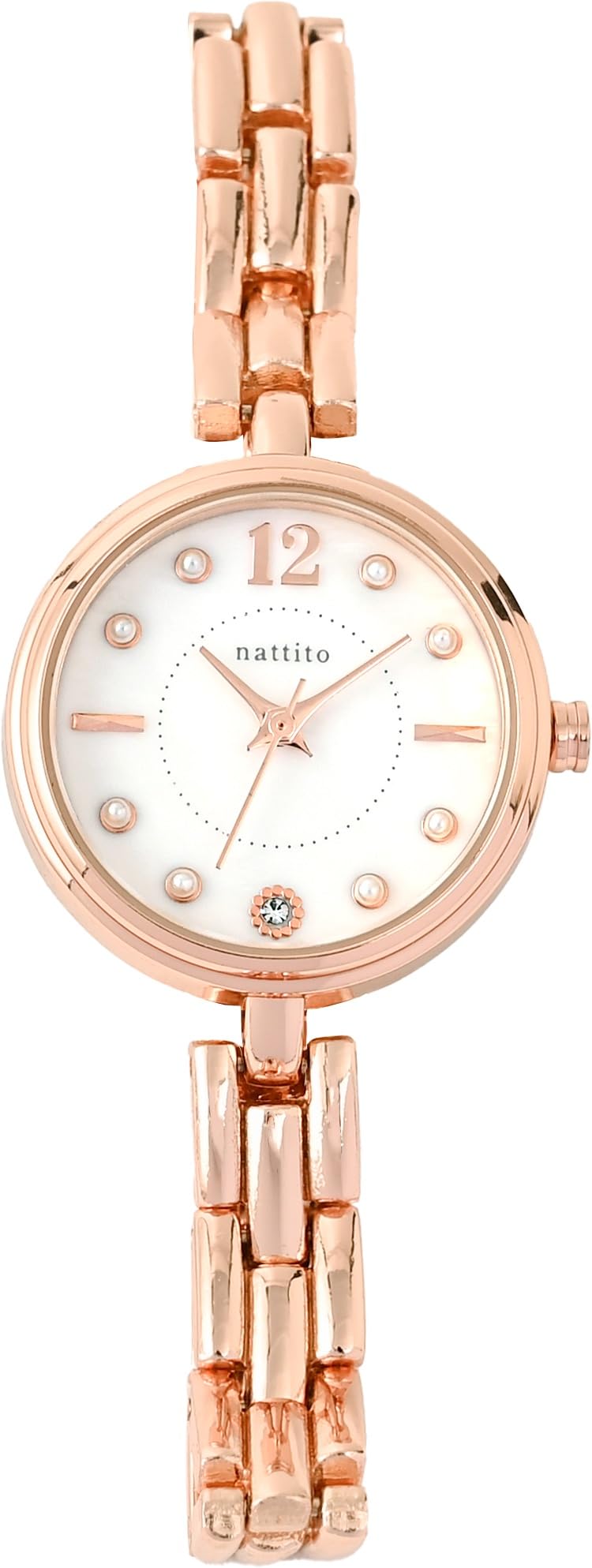 

Fieldwork NF Sherpa PG Analog Watch with Japanese Shell Dial and Pearl Pink Gold YM128-3 Women s Movement, Nickel-Free, Long-Lasting Indices,