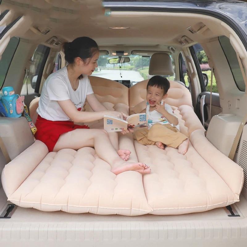 

Car Travel Inflatable Bed SUV 200*125CM Rear Seat Trunk Universal Mattress Air Bed Auto Supplies With Air Pump Free Shipping