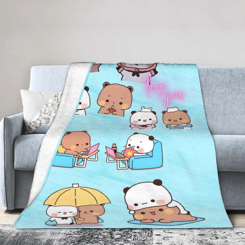 Cute Bubu & Dudu Blankets Super Warm Funny Plush Throw Blanket For Kids Adult Living Room Flannel Bedspread Bed Cover