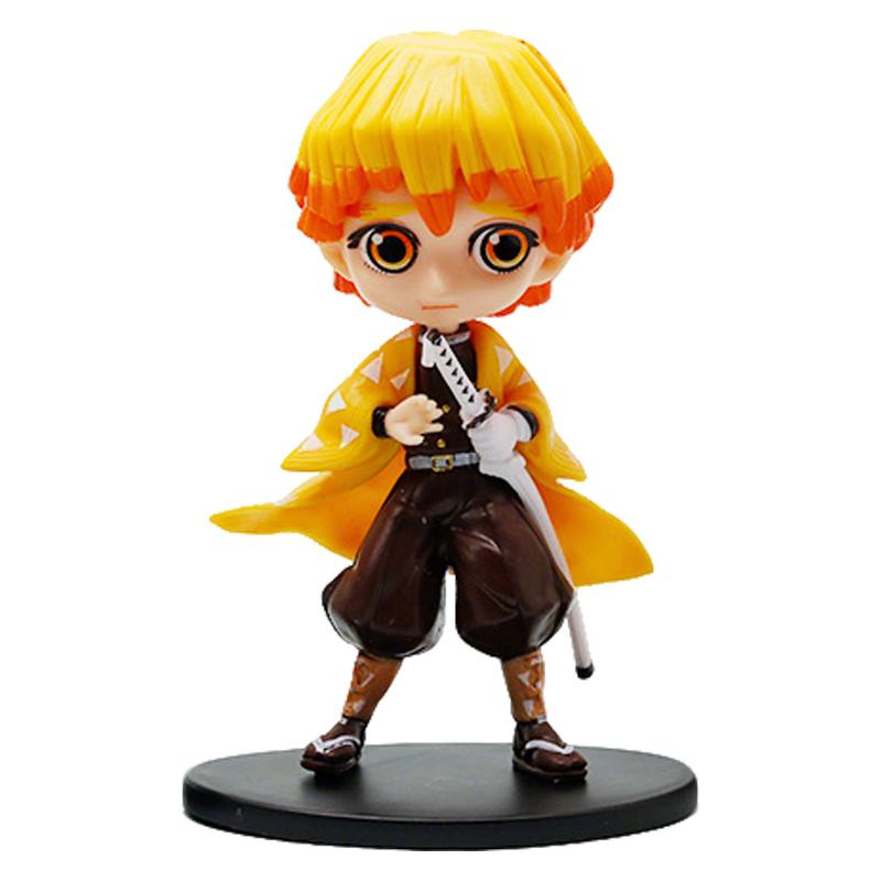 In stock Anime Demon Slayer Figure Doll Toy Nezuko Tanjirou Zenitsu Inosuke Kyoujurou Shinobu Giyuu  Model Toy Kids Xmas Gift
