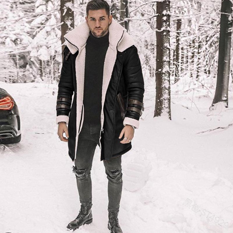 2021 New Men's Fur-Lined Suede Coat In Black - Five Stylish Models