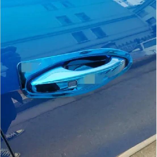 12pcs/set for Haval F7 F7X   Door Handle Cover+Bowls Trim ABS Chrome protection Decoration Exterior Accessories styling for F7 blue