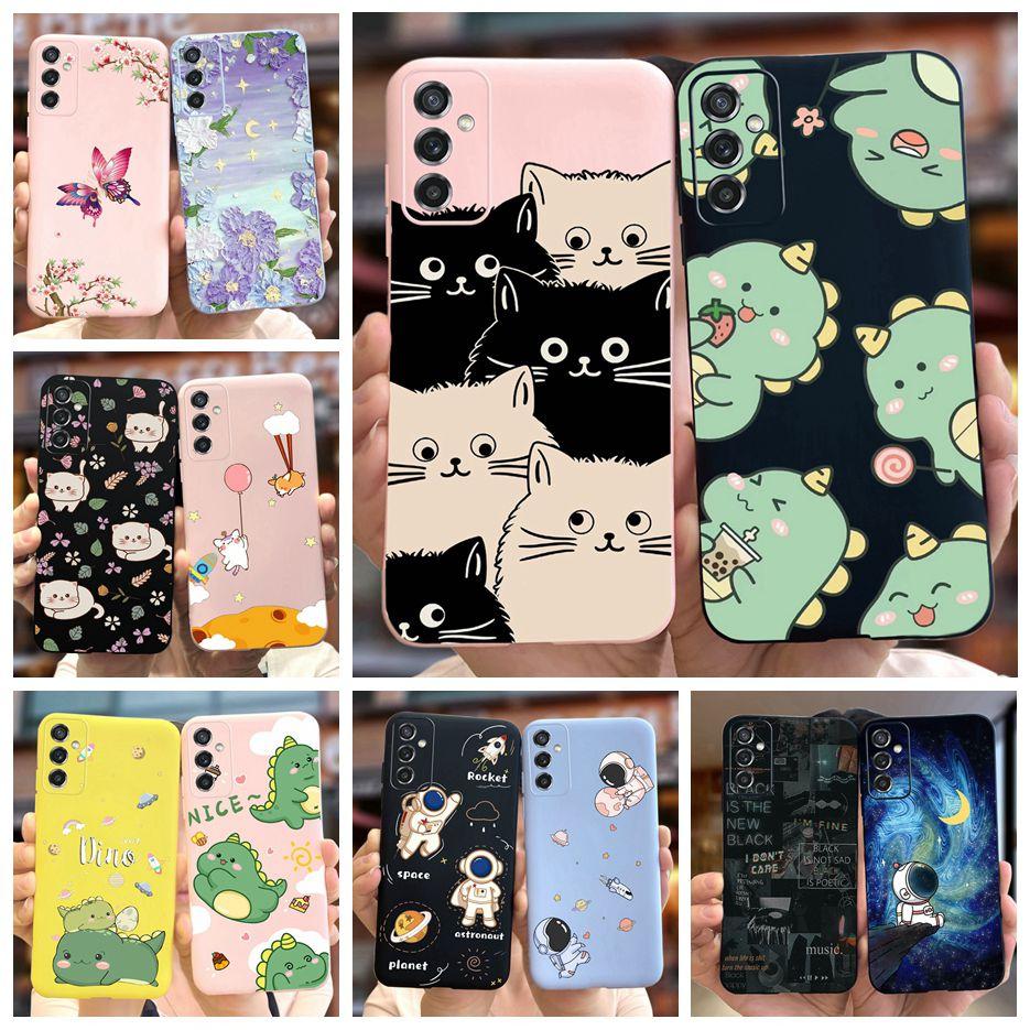 For Samsung Galaxy M52 5G Case SM-M526B Cute Dinosaur Cartoon Back Cover Soft Silicone Phone Case For Samsung M52 M 52 5G Fundas