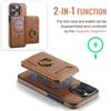 MAGKING K1 Serie Für iPhone 14 Pro Max Magnetische Hülle PC+TPU+PU Handyhülle mit Kartenhalter Ständer