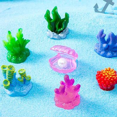 Colorful Resin Aquarium Mini Artificial Coral Shell Reef Landscape Fish Tank Underwater Ornament Aquarium Accessories