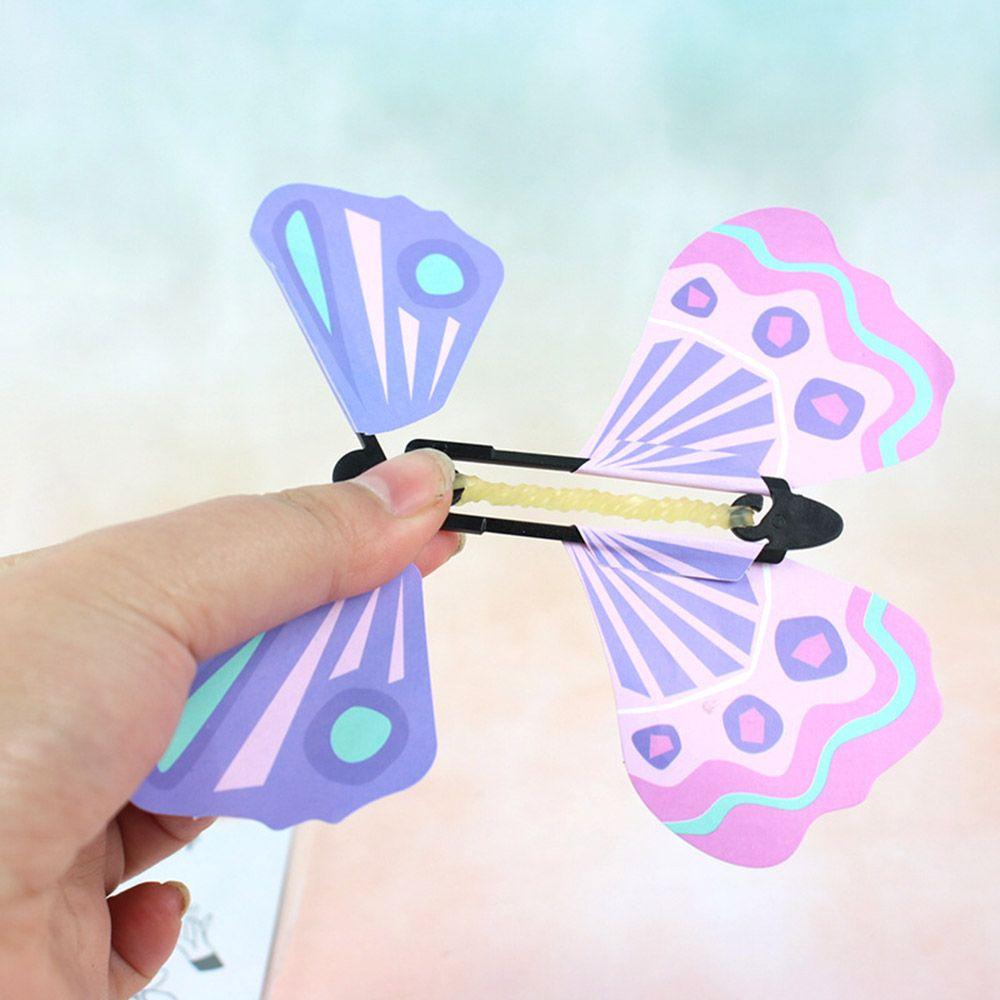 kids Powered Plastic Flying in the Book Magic Tricks Card Magic Toy Flying Butterfly