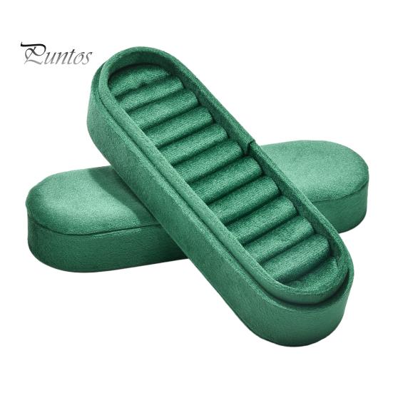 Soft Velvet Jewelry Holder for Earrings Storage Box, Multiple Slots Portable Organizer, Prevent Compact Box Daily Use Scratching Lining Case