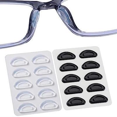 5 Pairs/set Eyeglasses Anti Slip Nose Pads Soft Silicone Adhesive Glasses Nose Pads For Plastic Frame Glasses Sunglasses