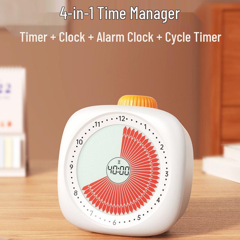 Studentský stolní časovač: Dětský vizuální budík pro řízení času a odpočítávání studia