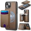 JEEHOOD J10 Flip Card Bag MagSafe Split RFID Leather Phone Case
