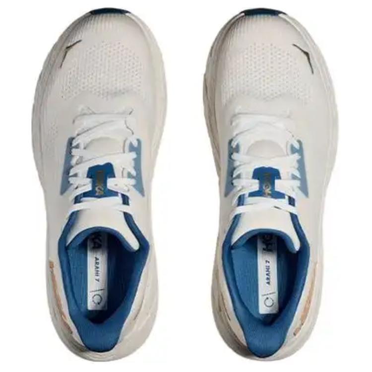 HOKA One One Arahi 7 Pantofi de alergare cu vârf jos moi, confortabili, rezistenți la alunecare, durabili Bărbați Pantofi de alergare Alb 1147850-FTG