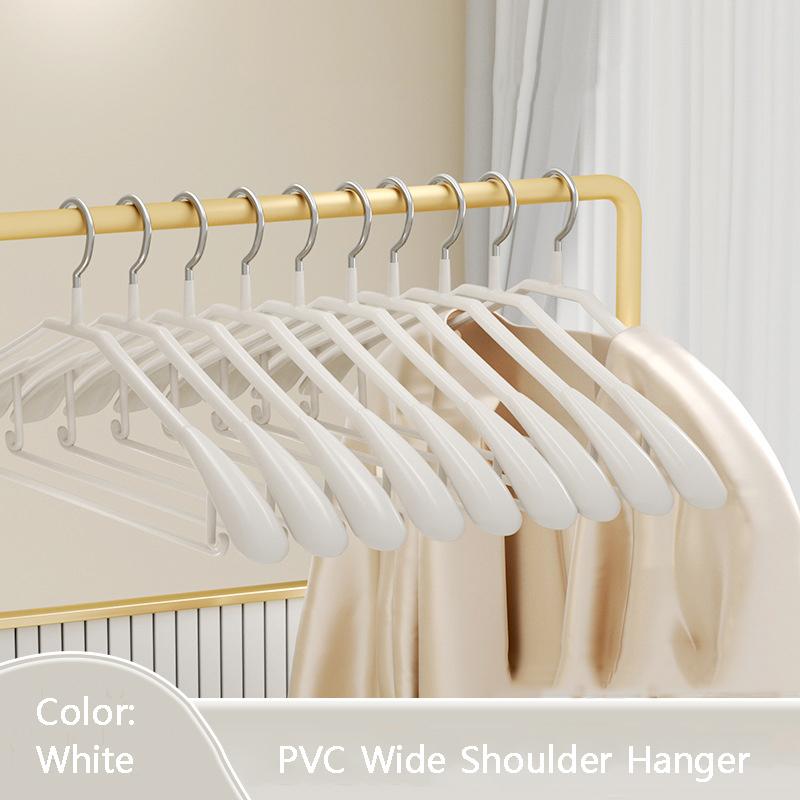5PCS I KNOW Non-slip PVC Strong Hanger No Trace Household Hanging Clothes Hanger Korean Hot Sale High Quality Metal Hanger