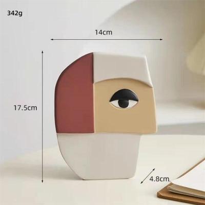 Dekorieren Ornamente Schön Modifizieren Vase Kreativität Bequem Haushalt Abstraktes Gesicht Accessoires Praktisch Harz Nordisch