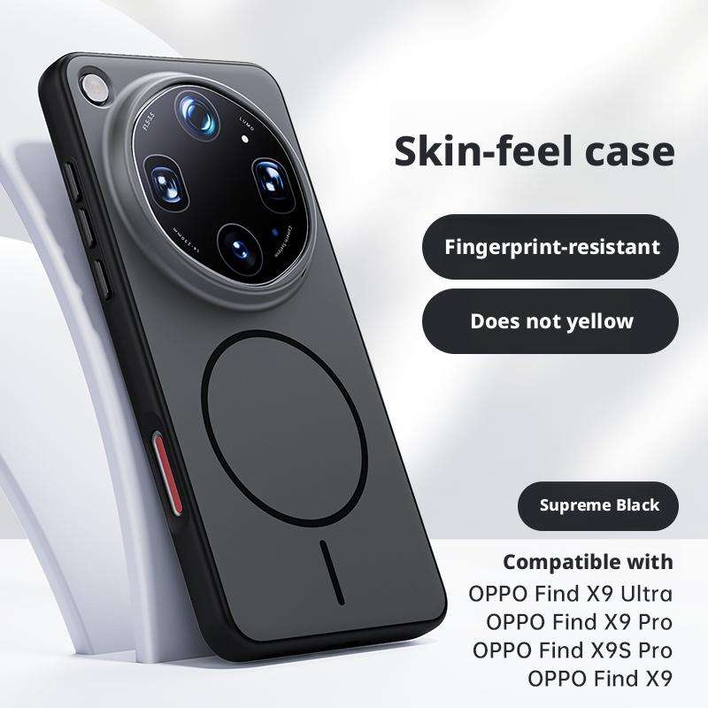 For Oppo Find X9 & X9 Pro, X9s Pro & X9 Ultra Case Magnetic Matte Baby Skin Touch Surface Anti-Fingerprint Sturdy Hybrid Cover